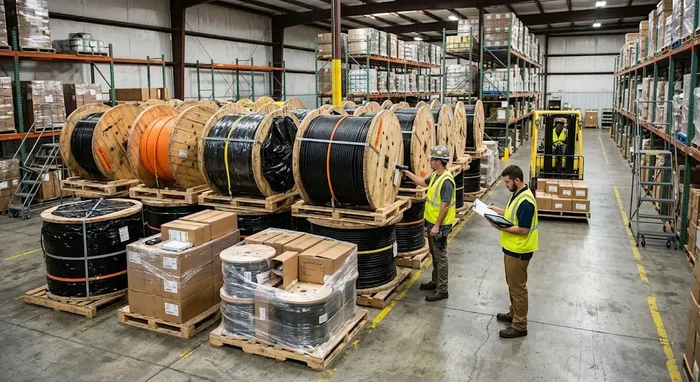 Fiber optic cable inventory and supply chain logistics Fiber optic cable inventory and supply chain logistics