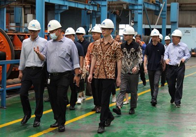 国際的つながり|インドネシア駐在中国大使館の経済商務参事官が訪問し調査 Voksel